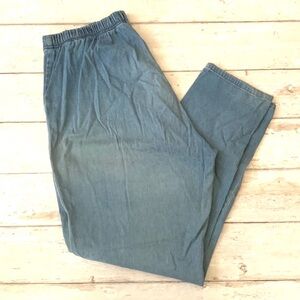 Cherokee Size 16W Women’s Jeans Pull On Style 16 Medium Wash Blue Denim Pants